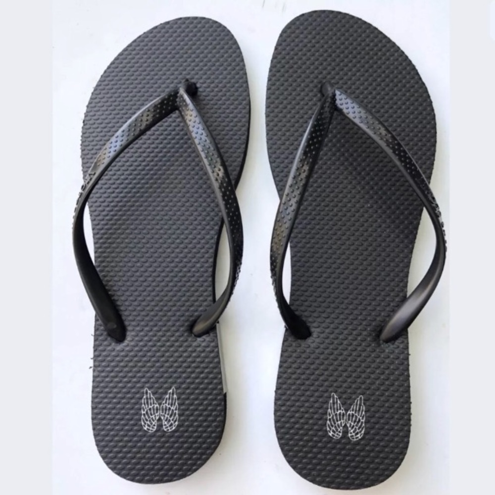 Victoria Secret Angel Flip Flops Sandal Black